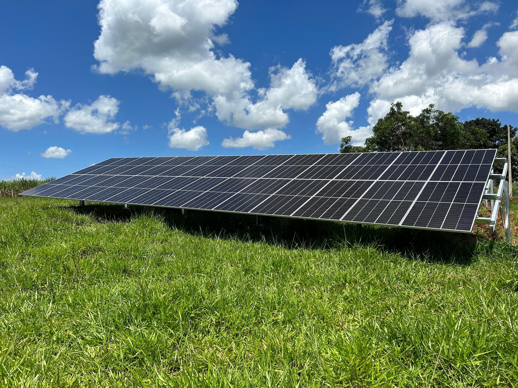 Usina solar em solo